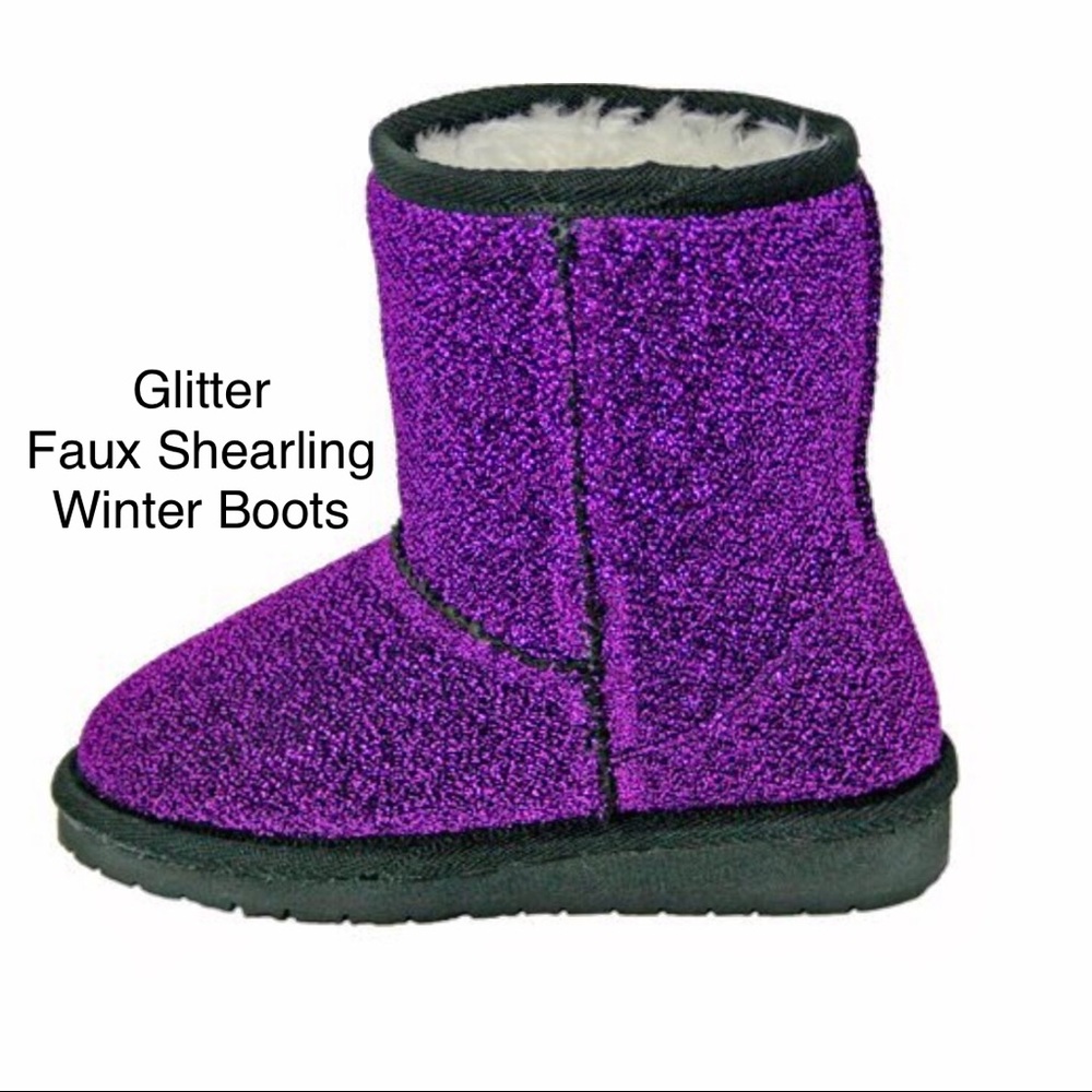 Dawgs Frost Glitter Boots Faux Shearling NEW